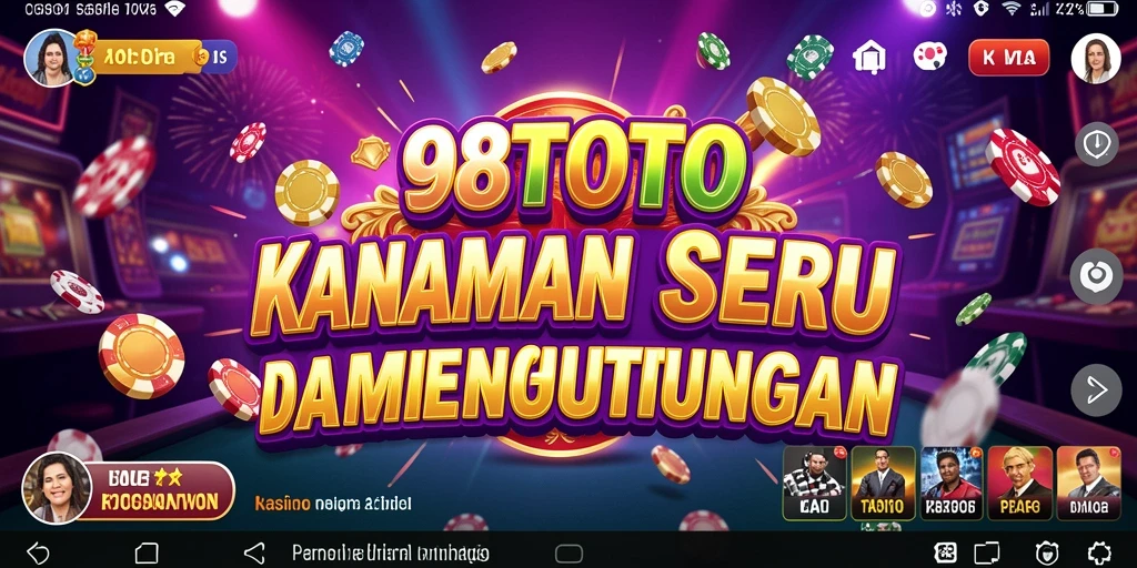Tampilan gameplay menarik dari 98TOTO dengan berbagai permainan Kasino.