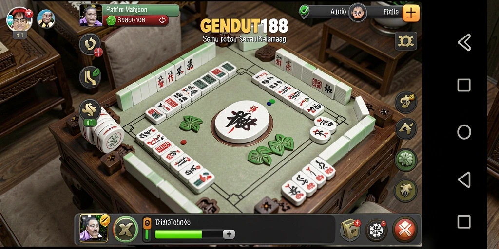 Screenshot GENDUT188 dengan gameplay Mahjong yang menarik.