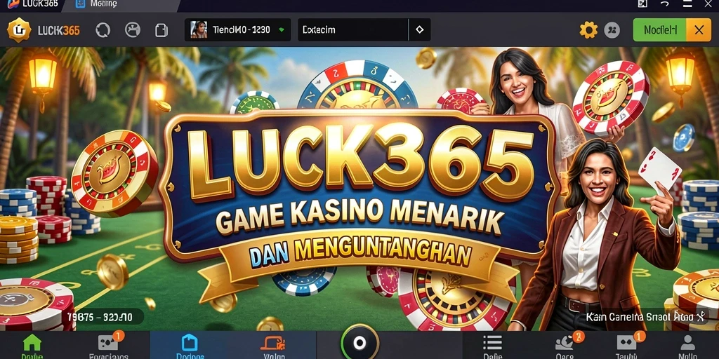 Screenshot gameplay LUCK365 yang menunjukkan keseruan bermain Kasino.