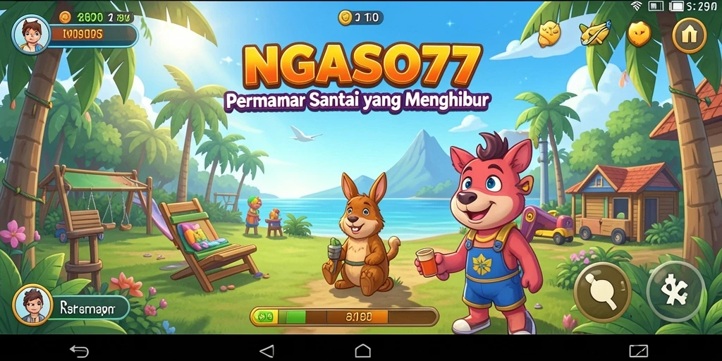Tampilan gameplay NGASO77 yang mengasyikkan dan seru.