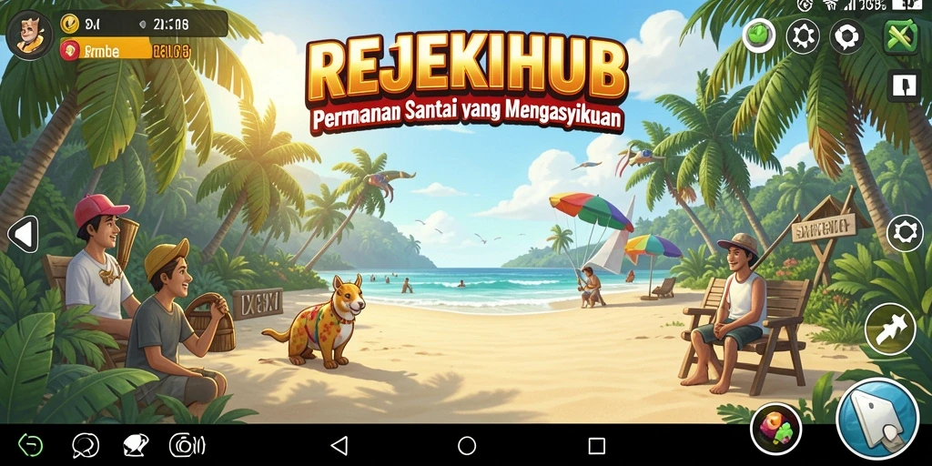 Screenshot gameplay yang menampilkan keseruan dalam bermain REJEKIHUB.
